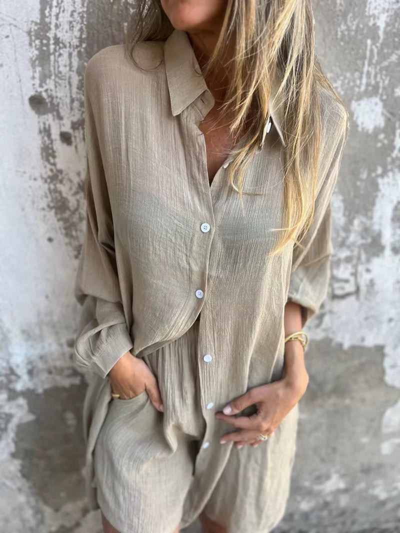 Cotton Linen Two-Piece Set